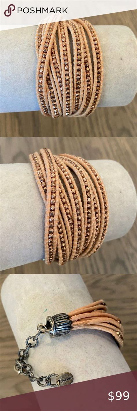 Chan Luu Rose Gold Nugget Multi Strand Bracelet