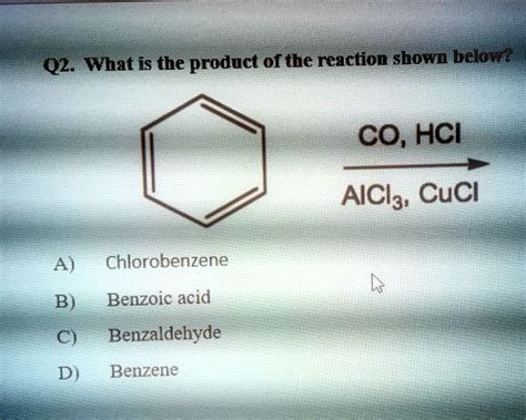 Solved Q What Is The Product Of The Reaction Shown Below Co Hci