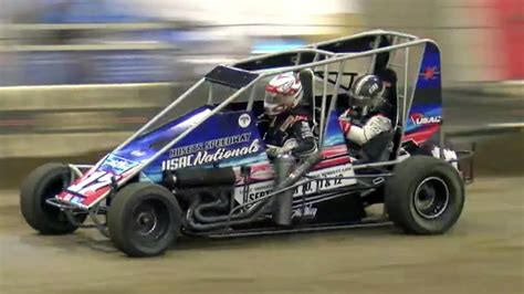 Christopher Bell Drives Two Seat Midget At Lucas Oil Chili Bowl