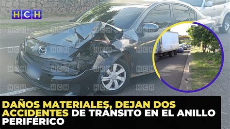 Daños materiales dejan dos accidentes de tránsito en el Anillo