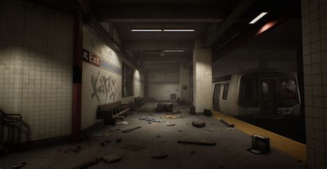 Artstation Wwiii Post Apocalyptic Subway Station