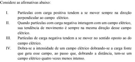 Considere As Afirmativas A Seguir - (60 pontos) Considere as afirmações a seguir: Quais dessas afirmativas ...