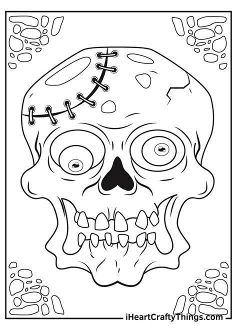 Adult Coloring Pages Zombies