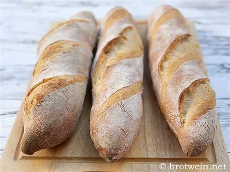 Französisches Baguette Das Original selbst backen Brotwein