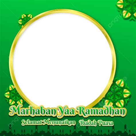 Twibbon Marhaban Ya Ramadhan 1444h Di Tahun 2023 Vektor Twibbon