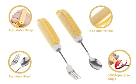 Amazon Weighted Adaptive Utensils For Hand Tremors Swivel Spoons