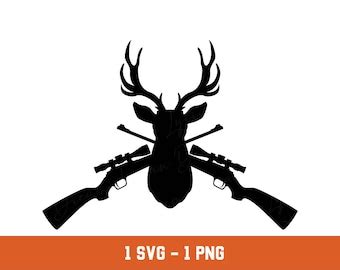 Deer Svg Hunting Rifle Svg Deer Head Buck Hunting Rifles Deer Head