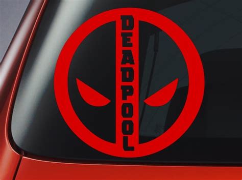 Items Similar To Deadpool Logo Car Window Decal Vinyl Decal Bumper Sticker Car Window Wall