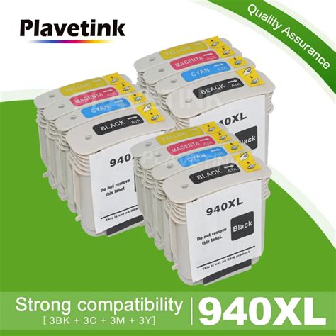 Plavetink 3 Set 940xl Printer Ink Cartridge For Hp 940 Xl Compatiable For Hp940 Officejet Pro