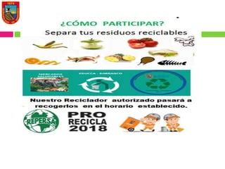 Programa De Recolecci N Selectiva De Residuos Solidos De Barranco Ppt