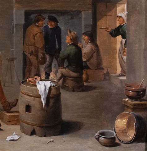 Proantic Fumeurs dans un intérieur atelier de David Teniers Flan