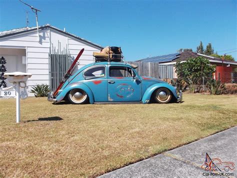 Bagged Patina Vw Beetle Show Off Car Slammed Cool Patina