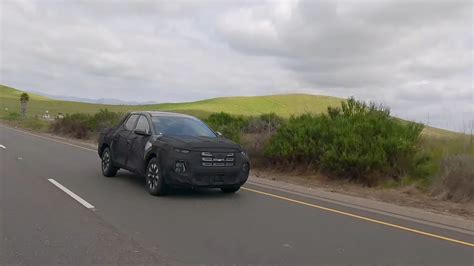 2025 Hyundai Santa Cruz Facelift Spied With Camouflaged Interior