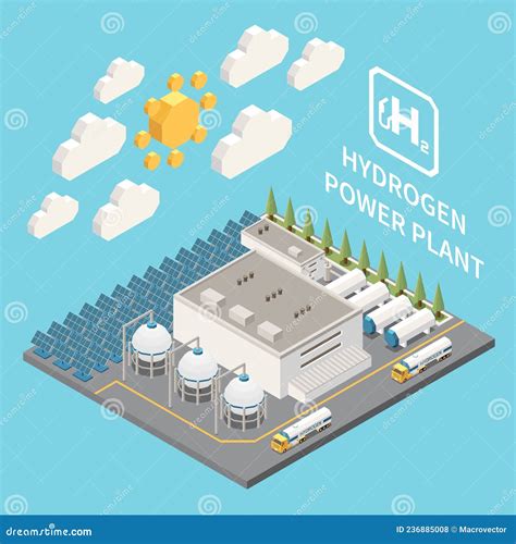 Hydrogen Power System Icon H2 Energy Source Cartoon Vector 294532149