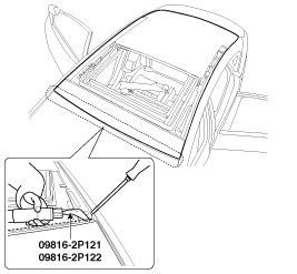 Hyundai Azera Panoramaroof Assembly Repair Procedures Panoramaroof