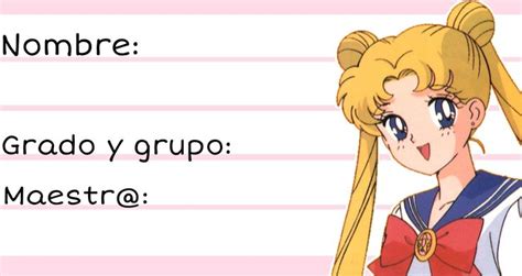 Serena Sailor Moon Etiquetas Para Libretas Pegatinas Bonitas