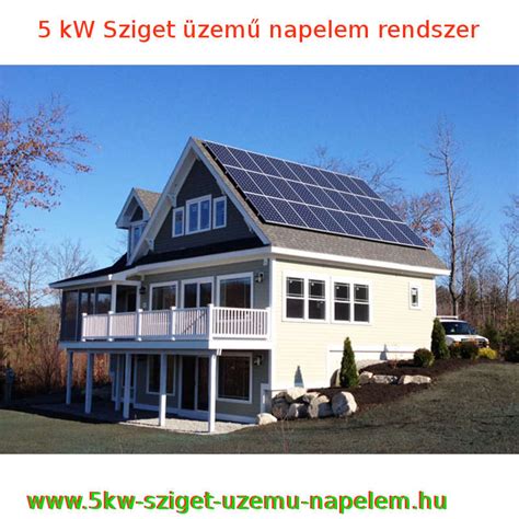 5kW Sziget üzemű napelem