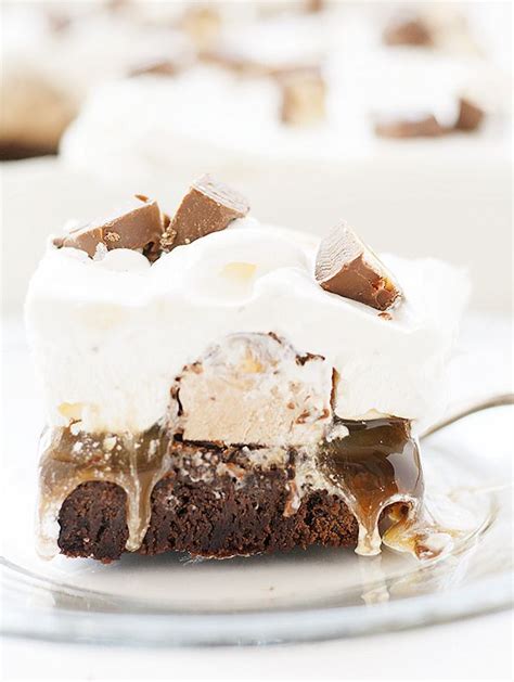 Snickers Brownie Ice Cream Cake Ice Cream Cake Ice Cream Recipes