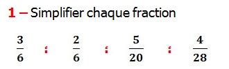 Exercices De Maths Me Fractions Galit Et Simplification