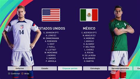 Estados Unidos Vs MÉxico SimulaciÓn Amistoso 2023 Pes 2021 Ps4