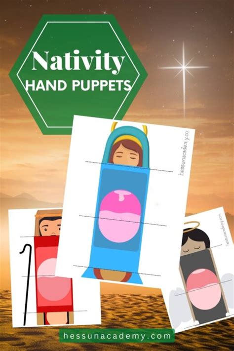 Free Printable Nativity Hand Puppets Hess UnAcademy