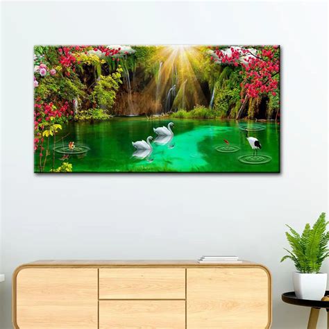 Beautiful Nature Scenery Canvas Printed Painting - WallMantra