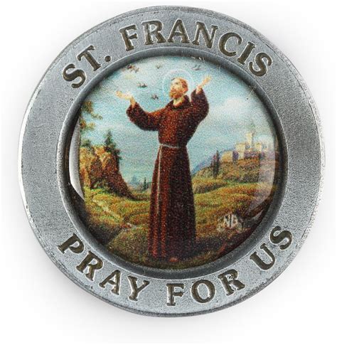 Saint Francis Of Assisi Pocket Religious Token Home And Kitchen