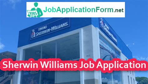 Sherwin-Williams-Job-Application-Form | Careers & Job Applications 2023 ...