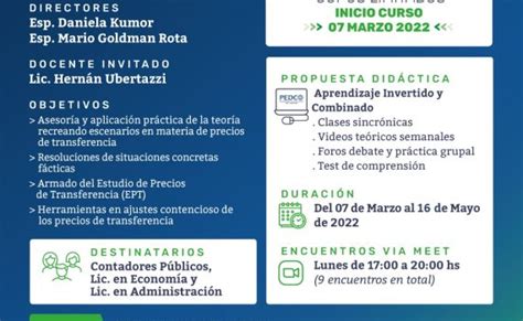 Curso De Posgrado Precios De Transferencia De La Universidad Nacional