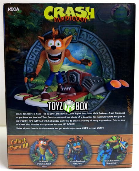 Neca Toys Neca Crash Bandicoot Deluxe With Hoverboard Action Figure