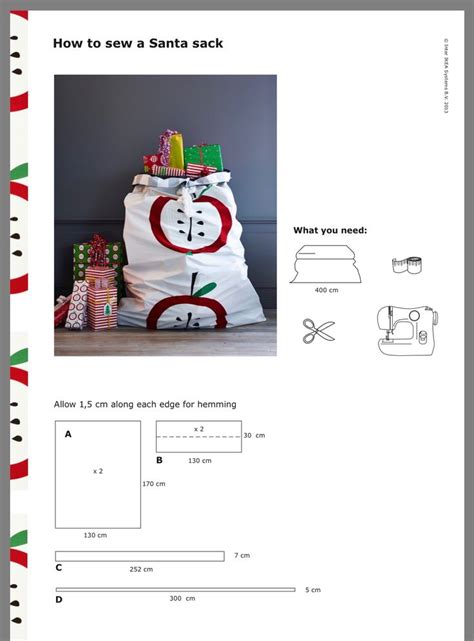 How To Make A Santa Sack Santa Sack Fabric Crafts Crafts