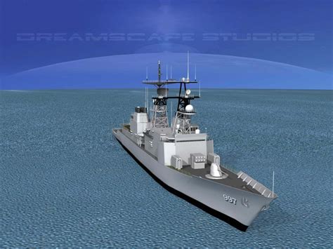 Spruance Class DD997 USS Hayler - 3D Model by Dreamscape Studios