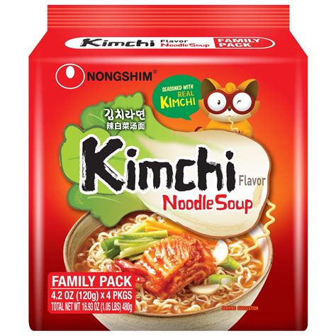 Nongshim Kimchi Spicy Red Chili Ramyun Ramen Noodle Soup Pack 42oz X