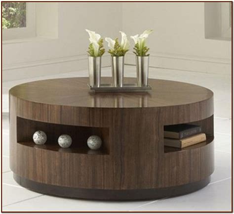 Round coffee table with storage - For Coffee Lovers