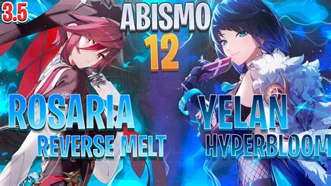 Rosaria Reverse Melt Yelan Hyperbloom Genshin Impact Abismo