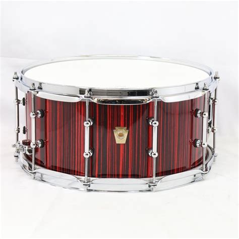 Ludwig Ls403 Classic Maple Snare Drum 14×65 Electro Static Red 【廃番