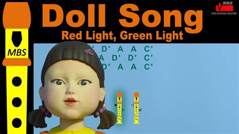 Doll Song Red Light Green Light Squid Game Flute Recorder Tutorial How To Play Youtube