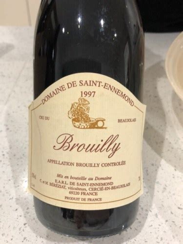 Domaine De Saint Ennemond Brouilly Vivino US