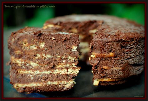 Recetas Tarta de chocolate y Galletas María Cocina