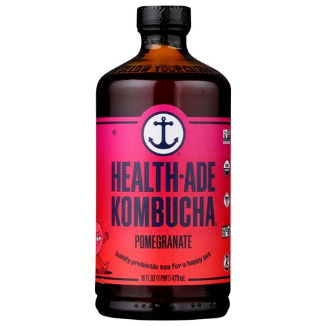 Health Ade Organic Kombucha Pomegranate 16oz Westview Corner Grocery