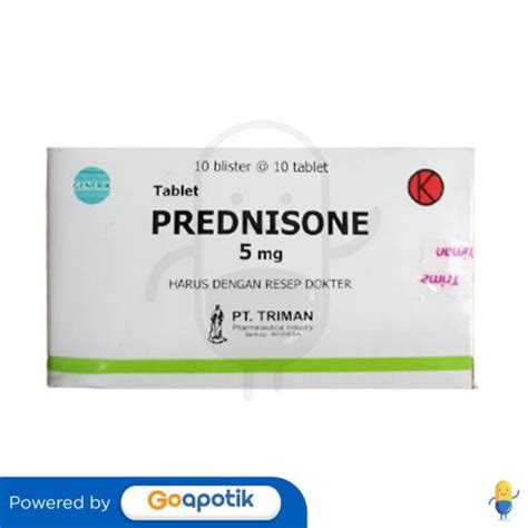 Prednisone Triman Mg Box Tablet Kegunaan Efek Samping Dosis