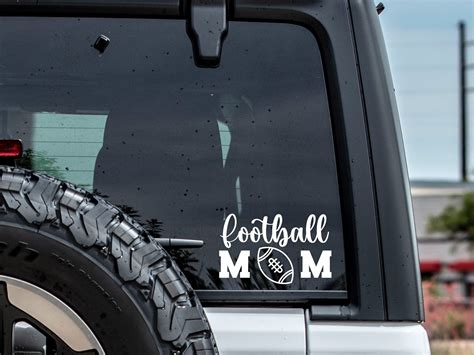 Football Mom Decal Sports Mom Car Decal Laptop Decal Water Bottle Decal Football Mom Sticker Etsy