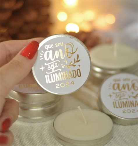 Kit 10 Velas Aromáticas Lembrancinha Ano Novo Elo7