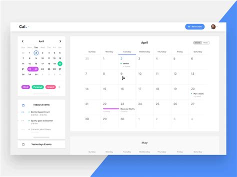 59 Tren Gaya Calendar App Ui Design Desain Kalender