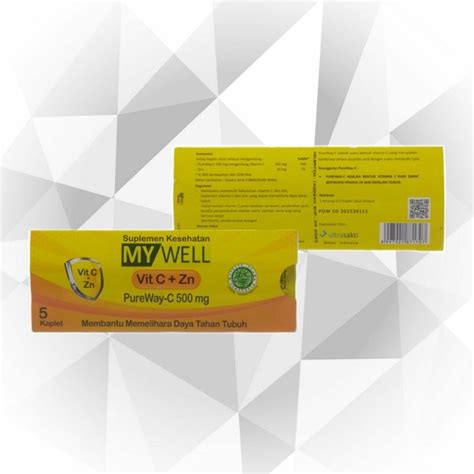 Jual My Well Vit C Zn 1 Strip Isi 5kaplet Membantu Memelihara Daya