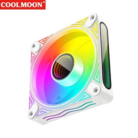 Alloet Coolmoon Dm V Pin Argb V Pin Pwm Luminous Pc Case Fan