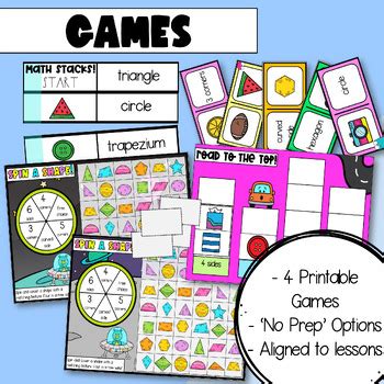 2D Shapes: Math Unit | Lesson Plans, PowerPoint, Activities and Games!