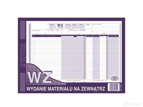 Wydanie materiału na zewnątrz WZ Mipro A4 385 1 Biurowi pl