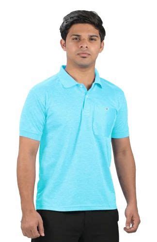 Efyne Mens Half Sleeve Collared Casual Blend Polo T Shirt With Front