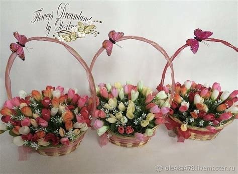 Корзина с крокусами в интернет-магазине на Ярмарке Мастеров ...